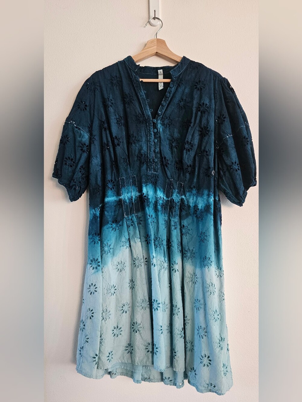 torrid Blue Ombre Eyelet Mini Dress